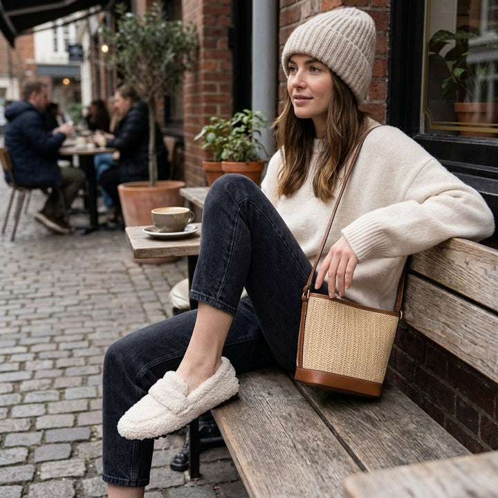 Elina™ – Plysj Anti-skli Mokkasiner
