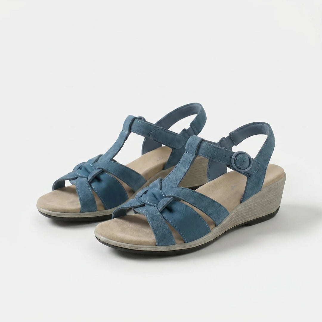 Hege™ – Pustende ortopediske polstrede kile-sandaler