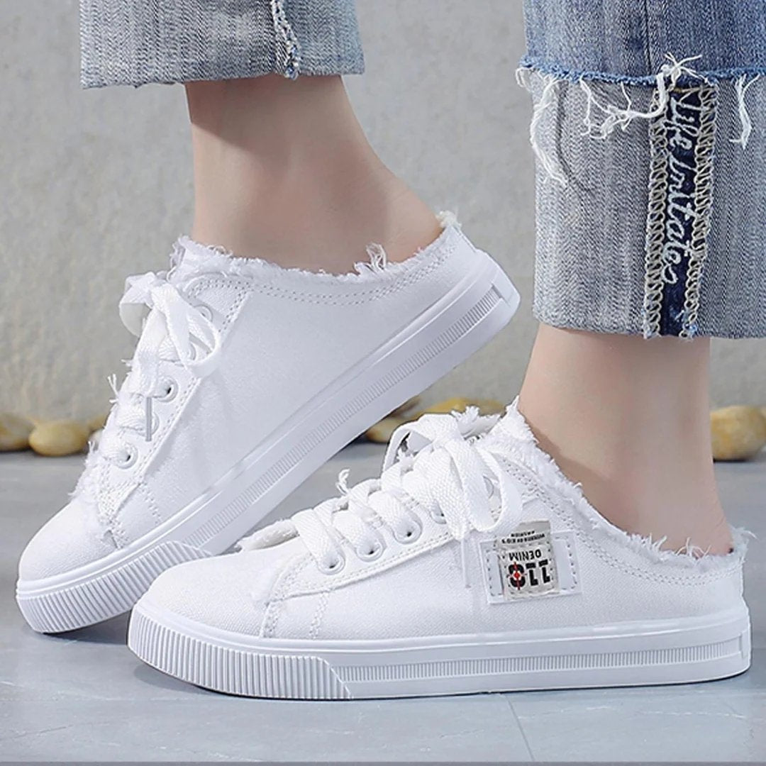 Karin™ – Slitt Snortopp Slip-On Mule Sneakers