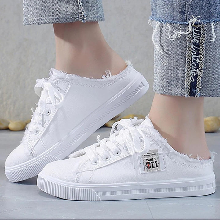 Karin™ – Slitt Snortopp Slip-On Mule Sneakers