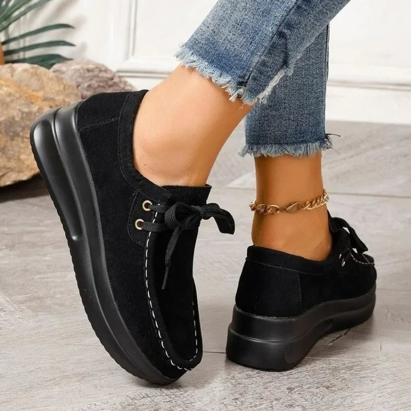 Mathilde™ – Polstret Plattform Snøresko