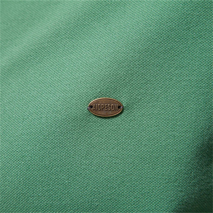 Thomas™ – | Kontrast Ermeløs Kortermet Poloshirt