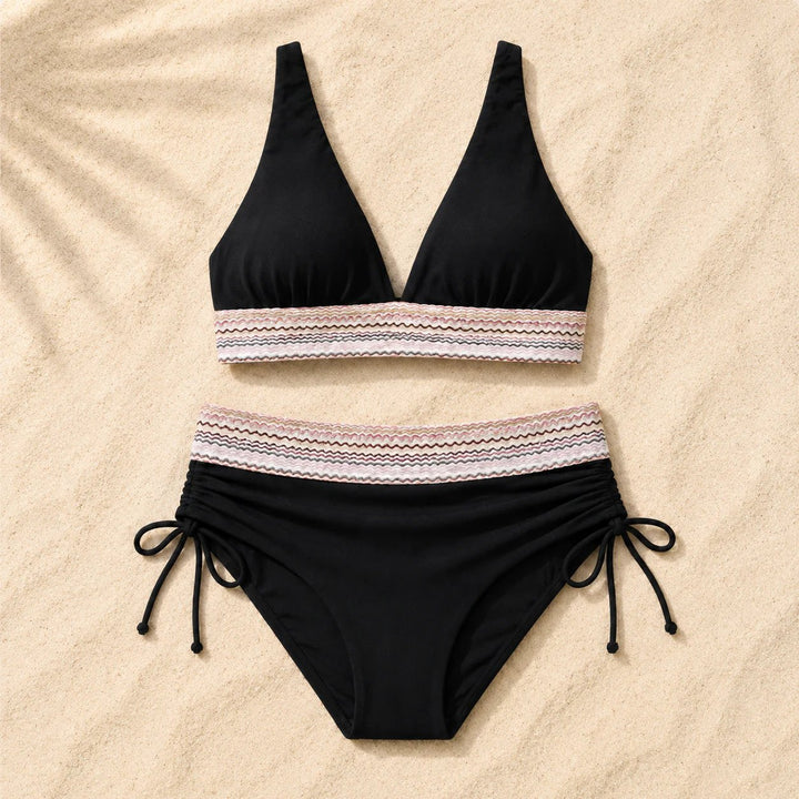 TummyShape™ – Høyhåndtopp skulpturerende bikini-sett