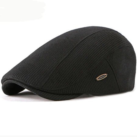 Knut™ – Ribbete Strikket Justerbar Spenne Flat Caps