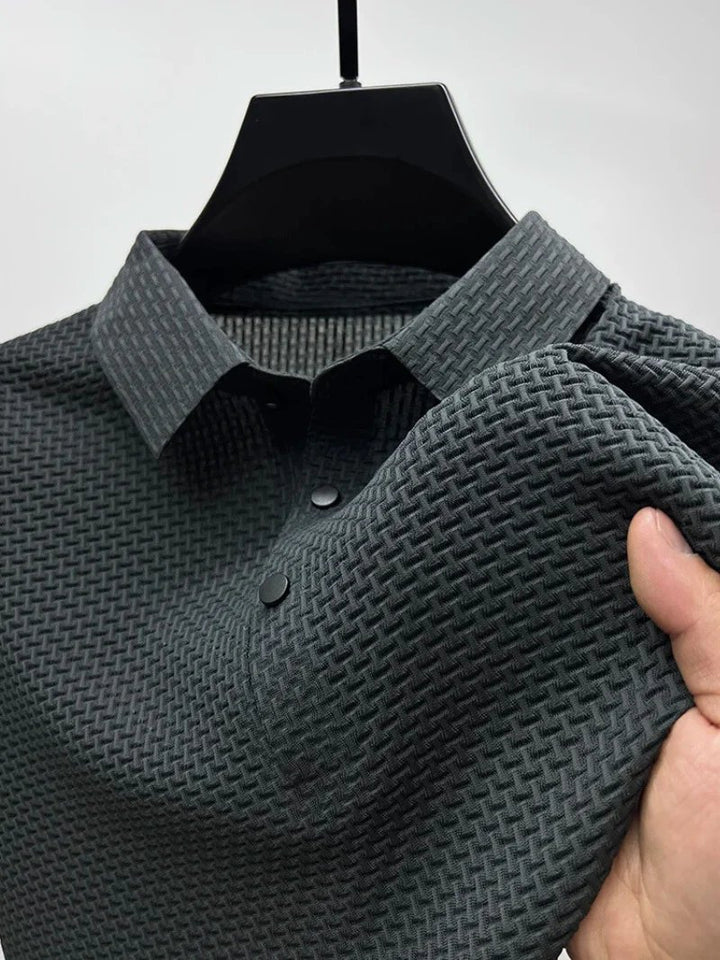 Trond™ – Teksturet Vaffelvev Knappfront Polo