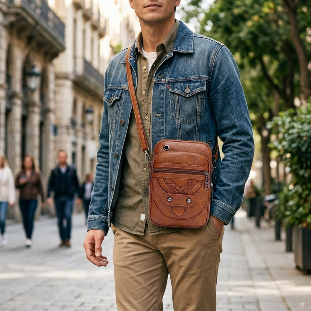 Diana™ – Multi Zip Flettet Detalj Crossbody Veske