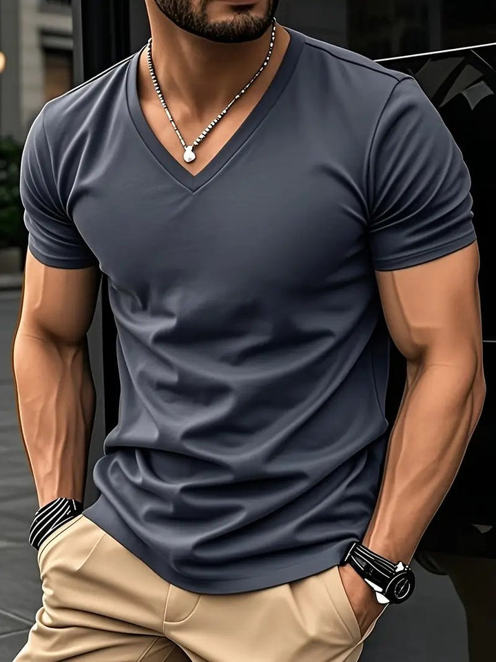 Tom™ – V-hals Slim Fit T-skjorte med korte ermer