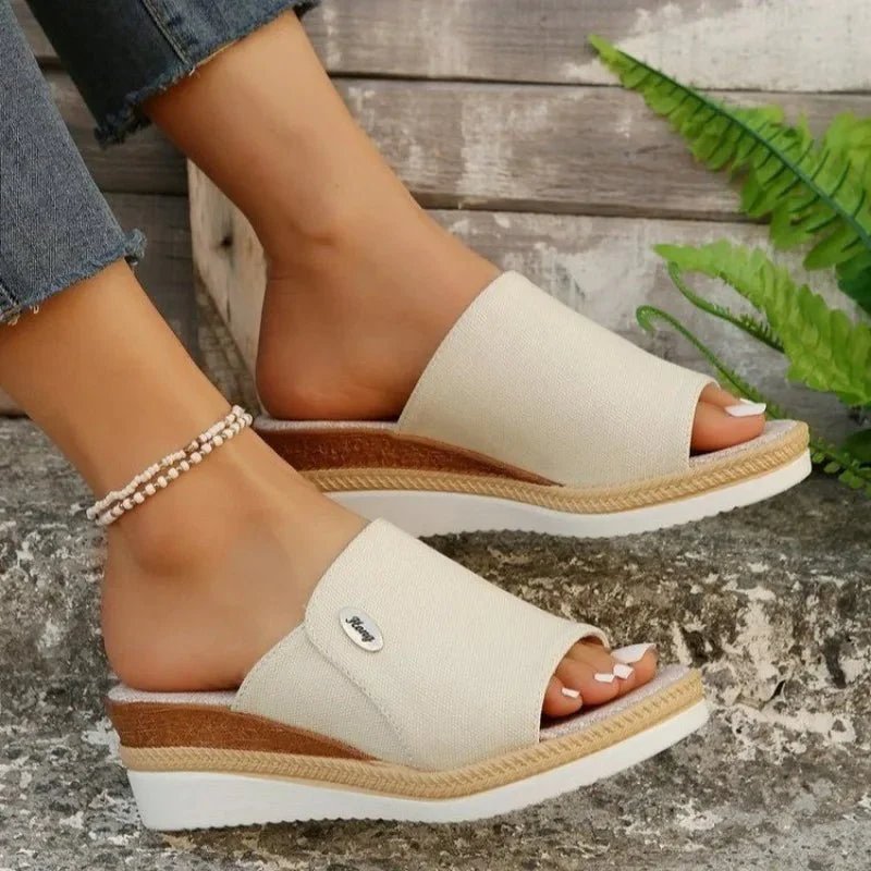 Constance™ – Ergonomiske Plattforms Espadrillosandaler