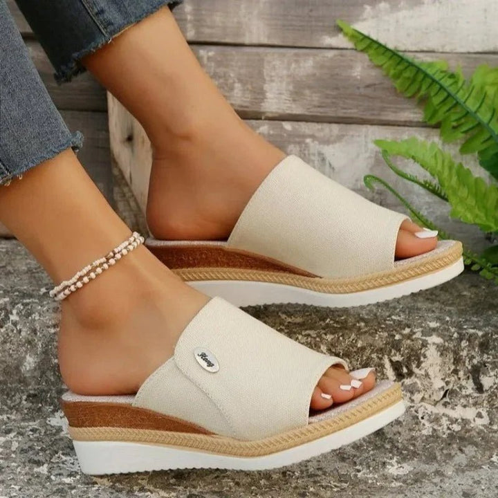 Constance™ – Ergonomiske Plattforms Espadrillosandaler