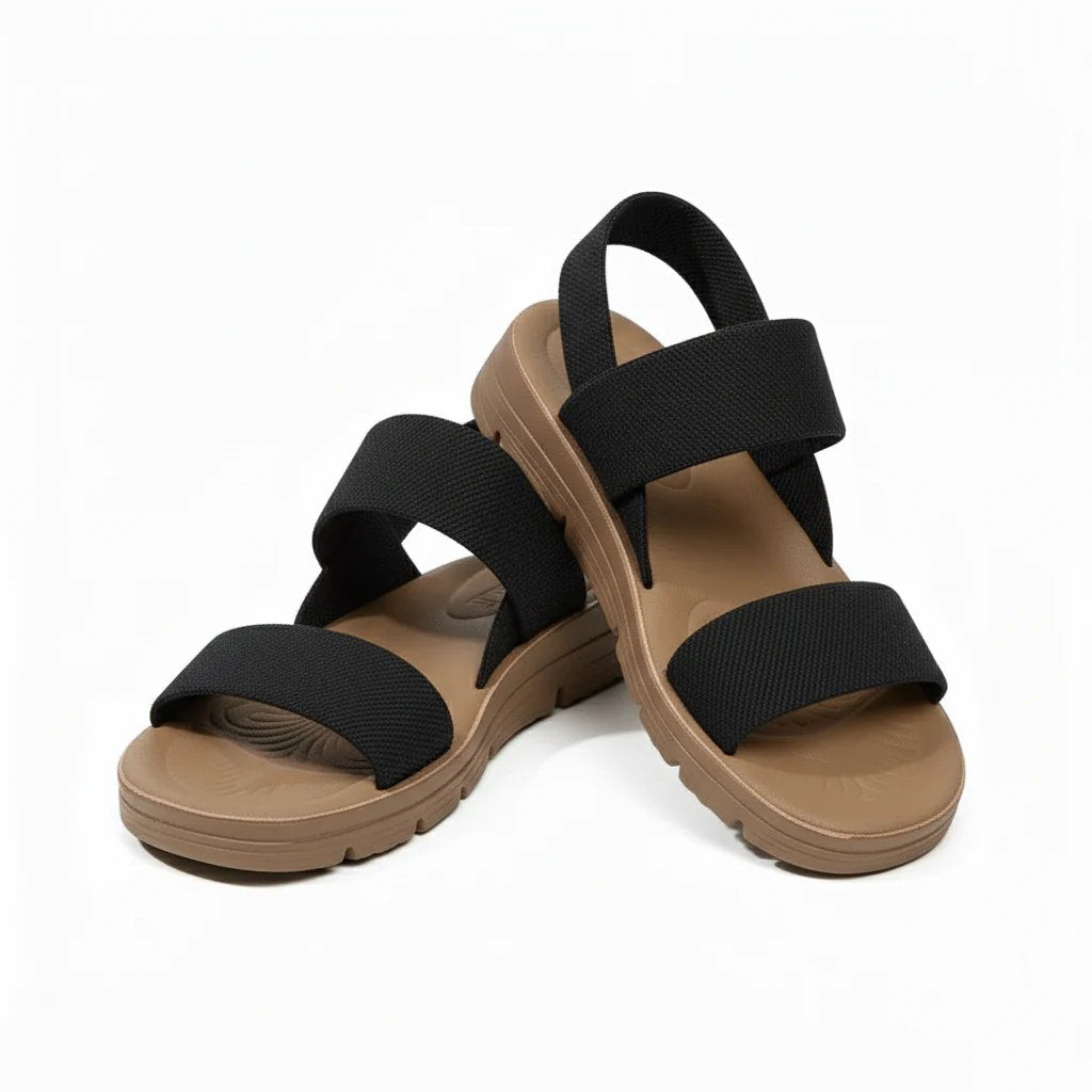 Mina™ – Ortopediske Teksturert Plattform Sandaler