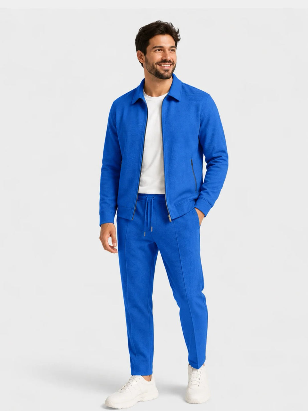 Elias™ – Slank Fit Zip Jakke & Bukse Sett