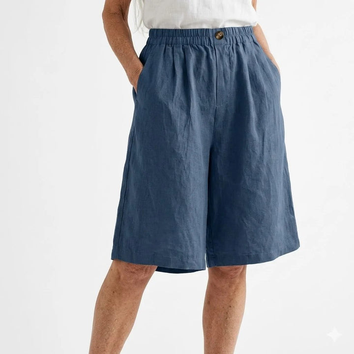 Trine™ – Vidbenet elastisk liv sommershorts