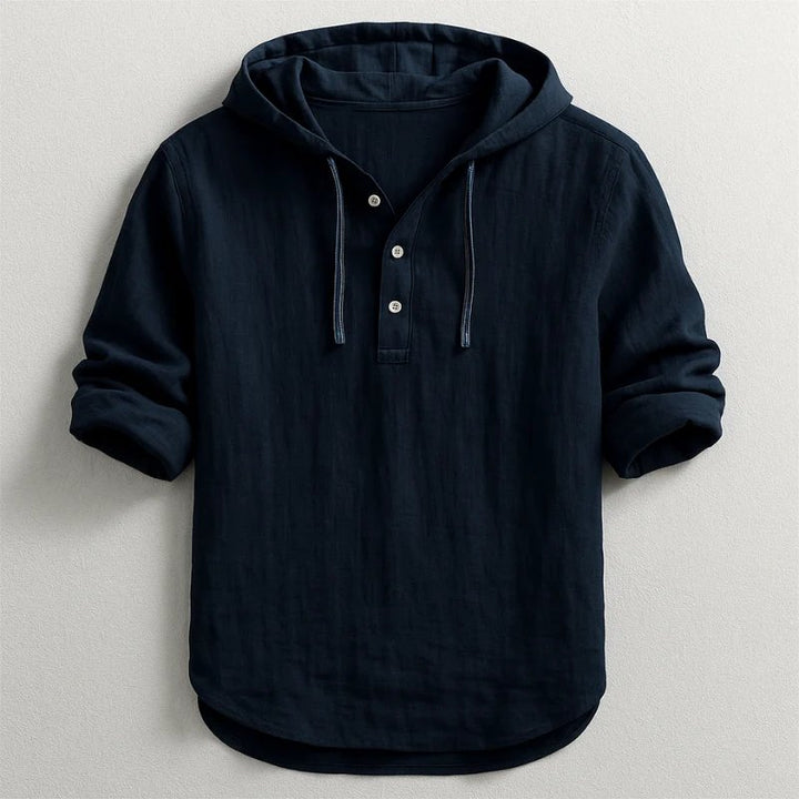 Jesper™ – Avslappet Hette-Henley Skjorte