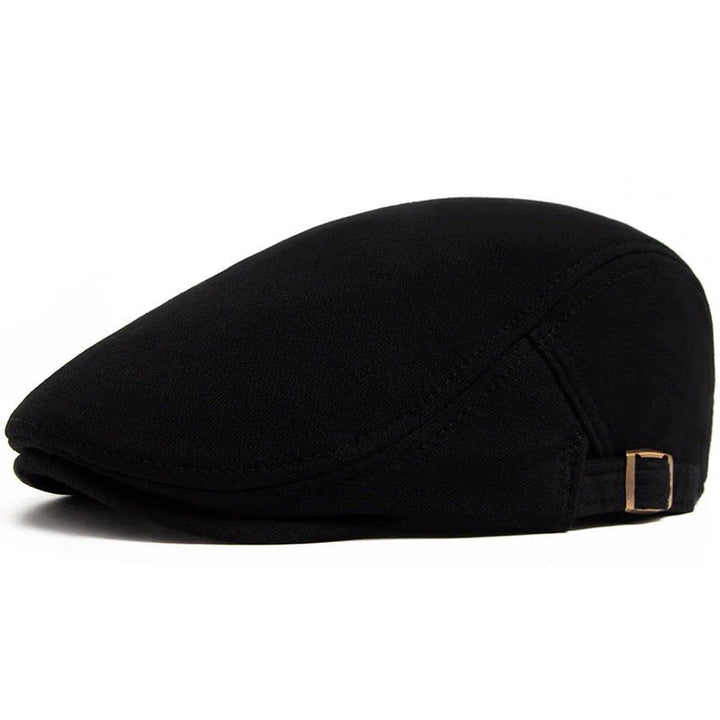 Liam™ – Justerbar Flat Cap med Strukturerte Topp