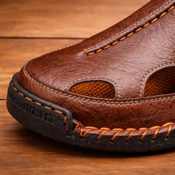 Casper™ – Anti-Slip Håndsydd Sandaler med Lukkede Tær