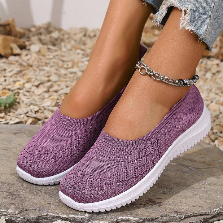 Isla™ – Breathable Knit Slip On Walking Shoes