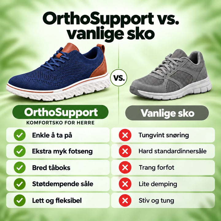 OrthoSupport™ – Ortopedisk Pustende Komfort Sneakers