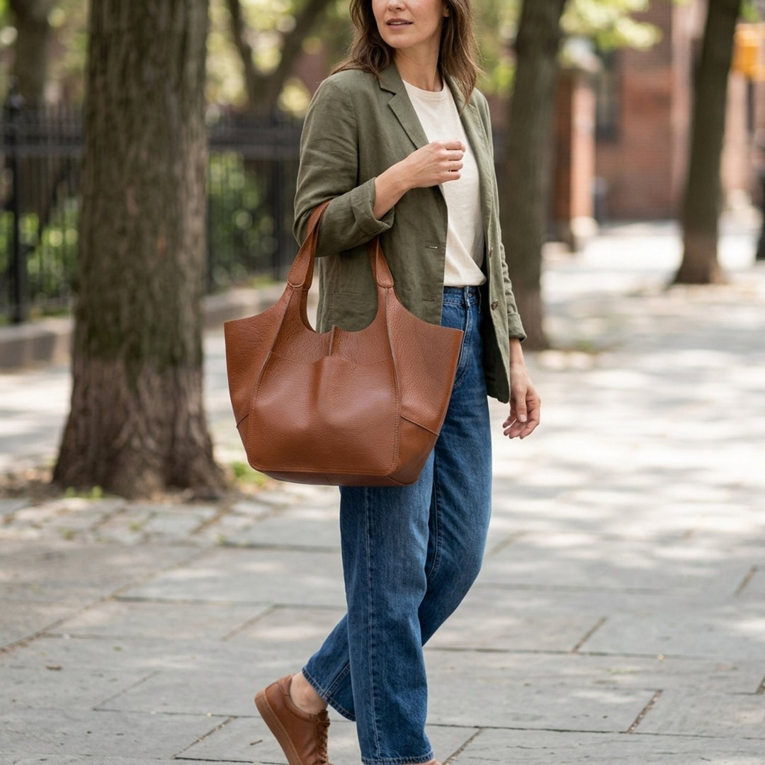 Karla™ – Strukturert Tote Bag med Stor Kapasitet