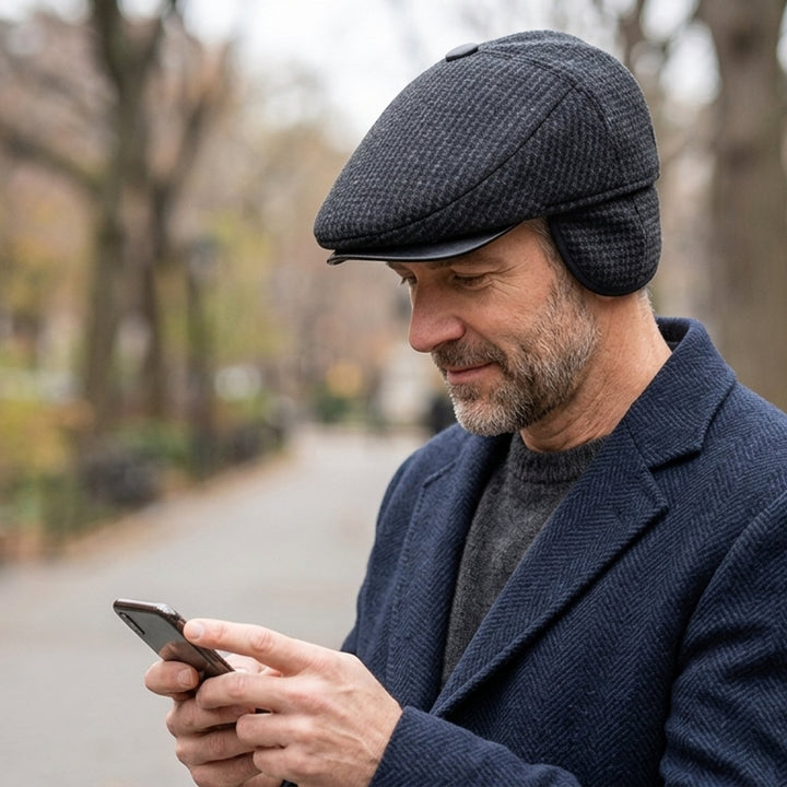 Benedikte™ – Termisk Øreflap Flat Caps