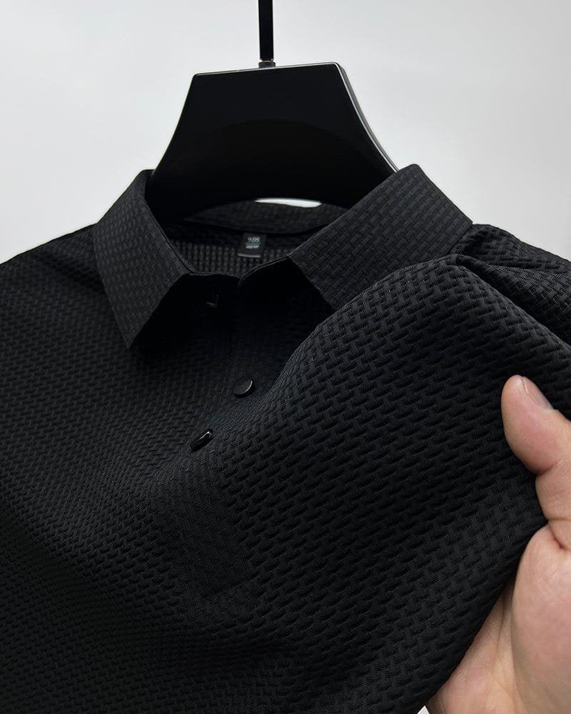 Theo™ – Pustende Mesh Teksturert Polo Skjorte