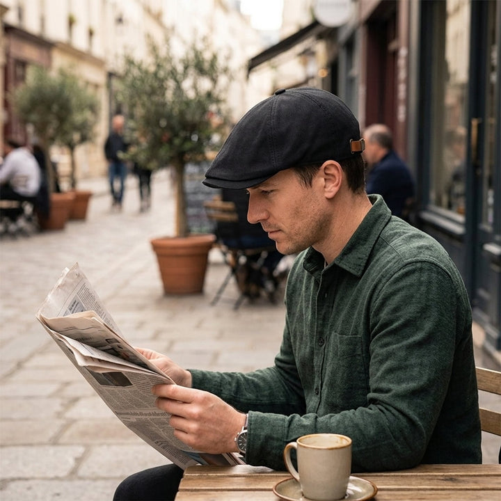 Linn™ – Pustende Justerbar Newsboy Caps