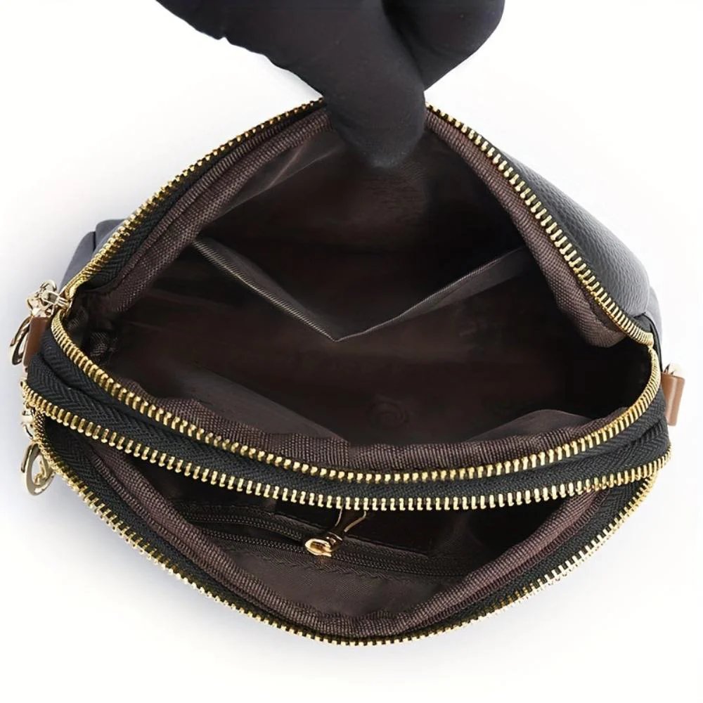 Jenny™ – Crossbody-veske med glidelås og justerbar stropp