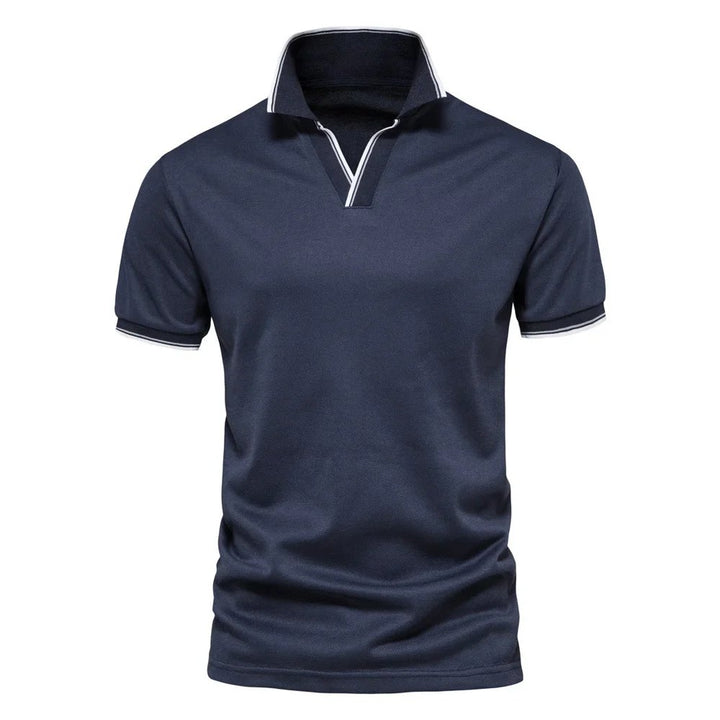 Tobias™ – | V-Hals Kortermet Polo Skjorte