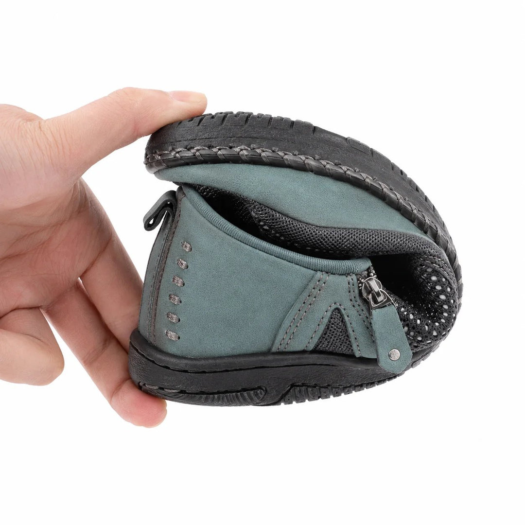 WideStep™ – Håndsydde Komfort Loafers med Sideslipp