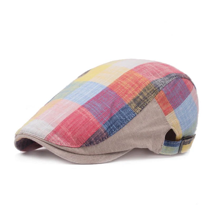 Arne™ – Pustende Rutete Justerbar Flat Caps