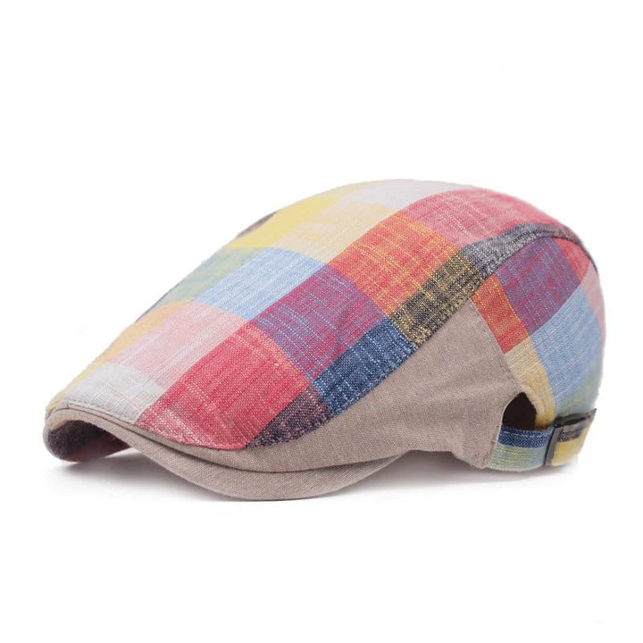 Arne™ – Pustende Rutete Justerbar Flat Caps