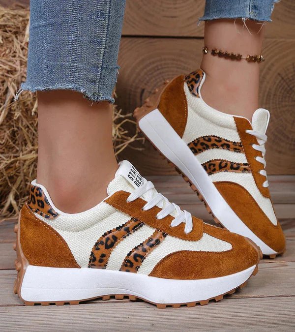 Helena™ – Snøreplattform Sneakers med grep-såle