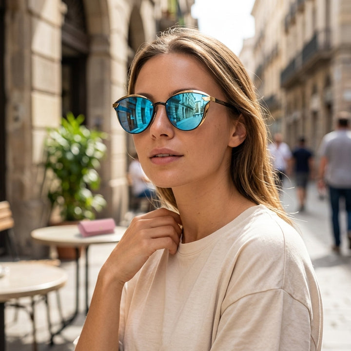 Runa™ – Polaroid Cat-Eye Solbriller med Etui