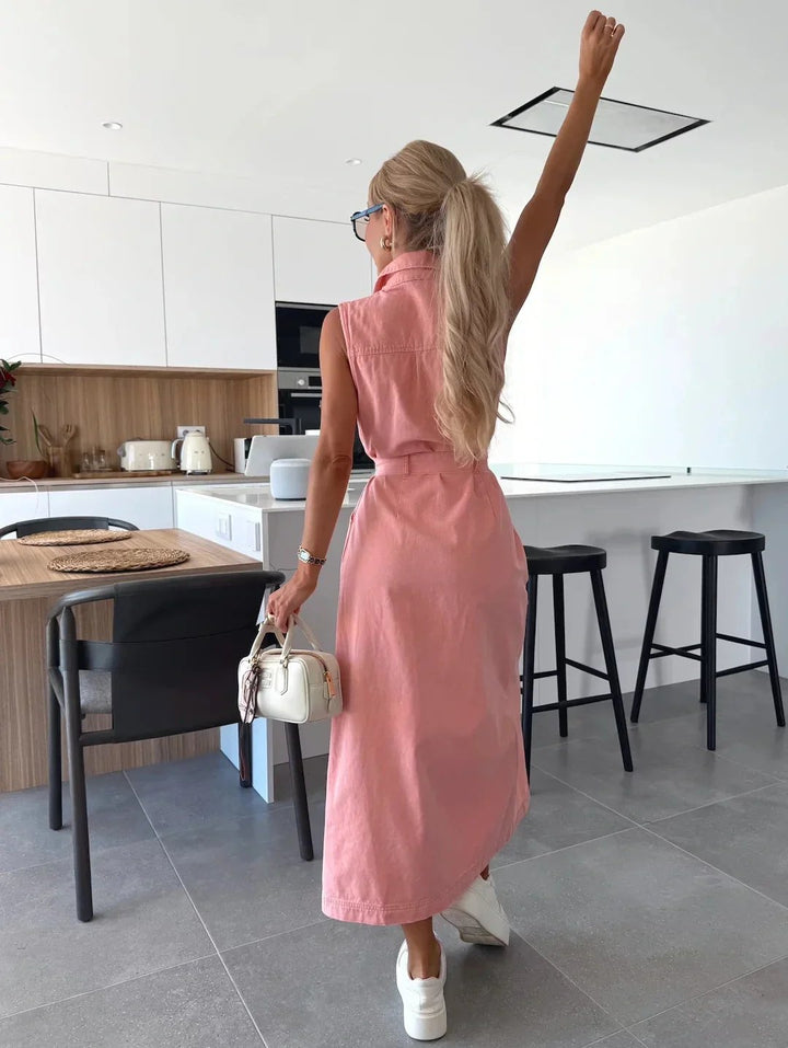 Juliane™ – Chic Maxi Kjole med Elegant Knapplukking