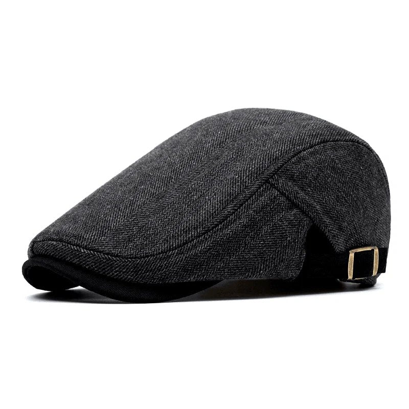 Emil™ – Herringbone Justerbar Flat Cap