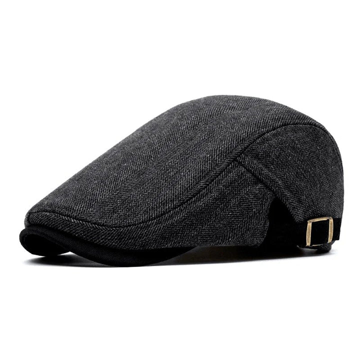 Emil™ – Herringbone Justerbar Flat Cap
