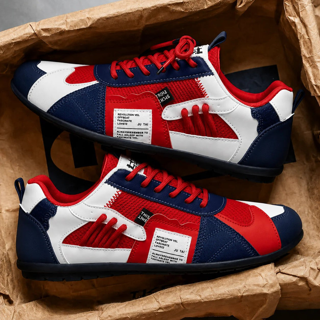 Malte™ – Retro Fargeblokk Snøresko