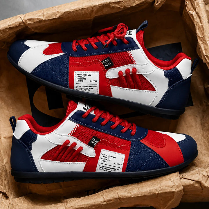 Malte™ – Retro Fargeblokk Snøresko