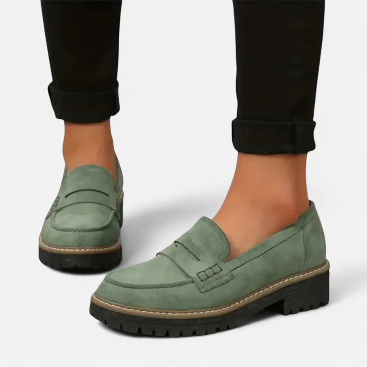 Emilia™ – Polstrede Chunky Platå Penny Loafers