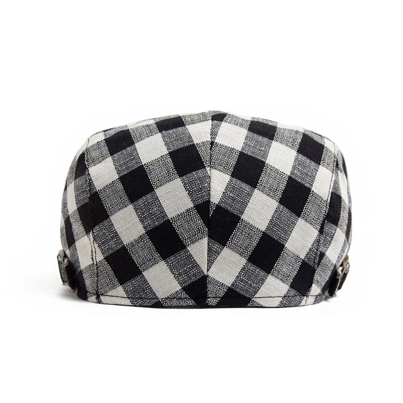 Birk™ – Justerbar Vichy Rutet Flat Cap