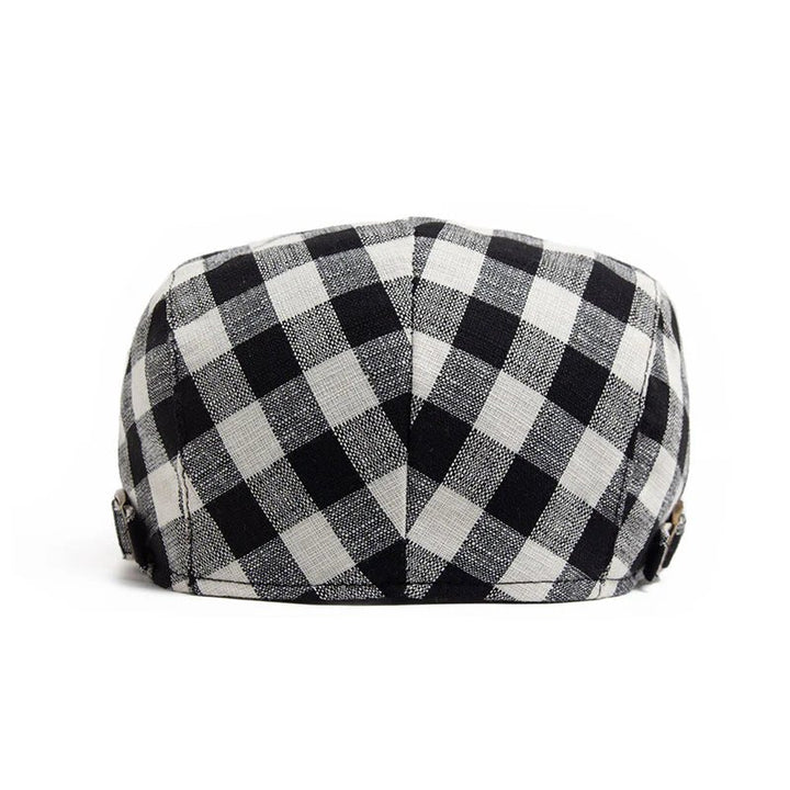 Birk™ – Justerbar Vichy Rutet Flat Cap