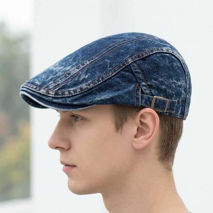 Thor™ – Kontraststikks Justerbar Flat Cap