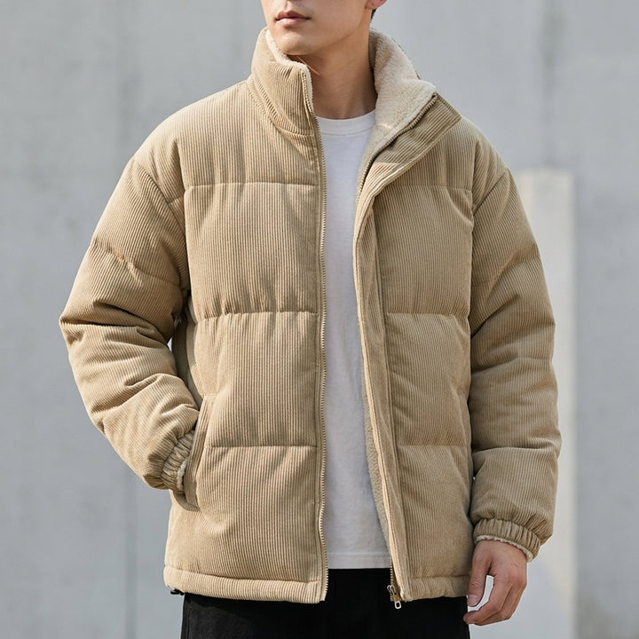 Noah™ – Fleece-Fôret Ribbete Puffjakke