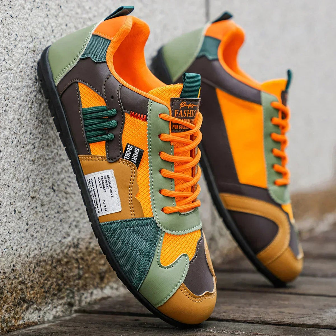 Malte™ – Retro Fargeblokk Snøresko
