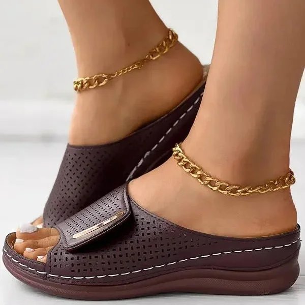 Margaret™ – Perforerte Slip-On Komfort Sandaler