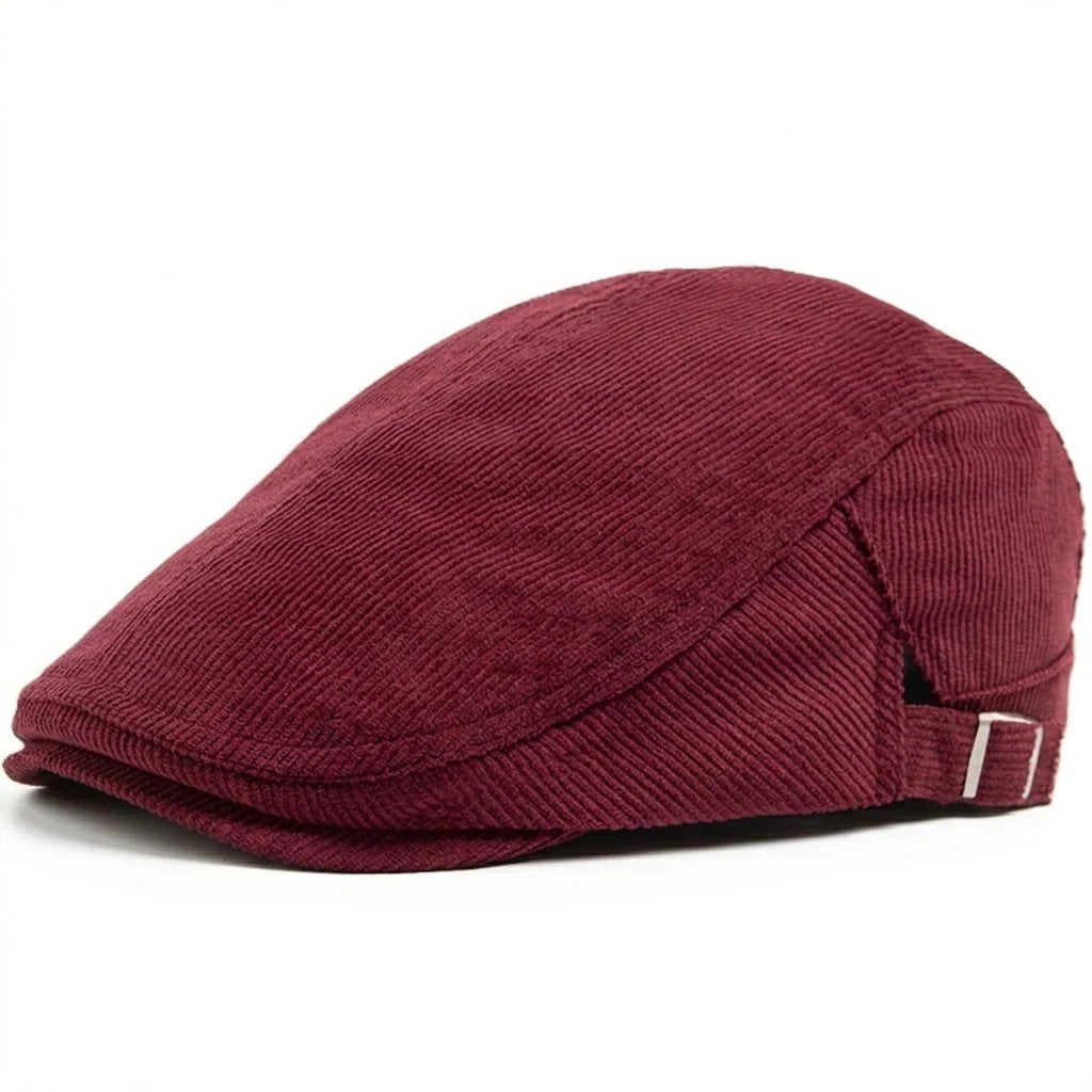 Fredrik™ – Ribbete Justerbar Vintage Flat Cap