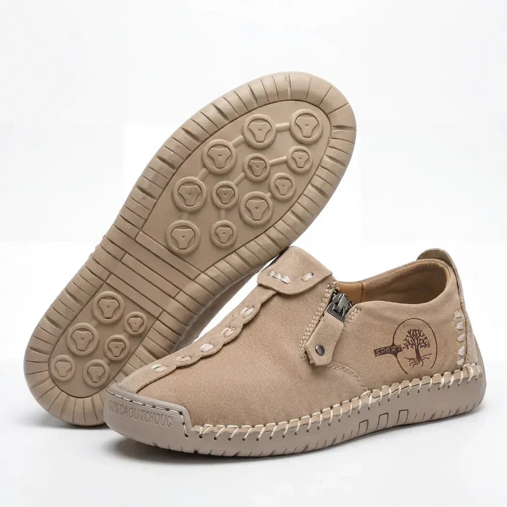 WideStep™ – Håndsydde Komfort Loafers med Sideslipp