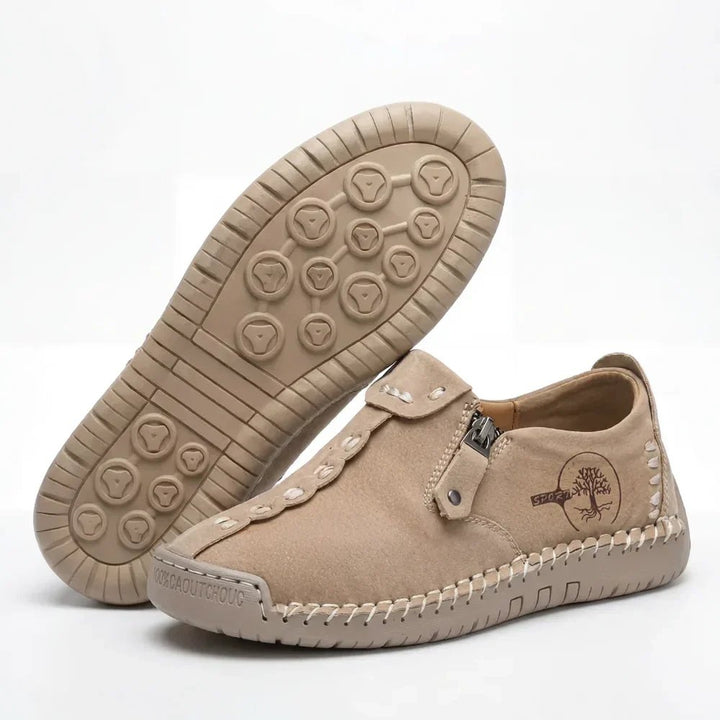 WideStep™ – Håndsydde Komfort Loafers med Sideslipp