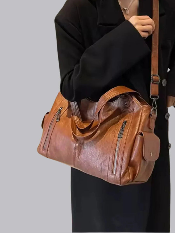Estelle™ – Multi-Glidelås Strukturert Skulderveske