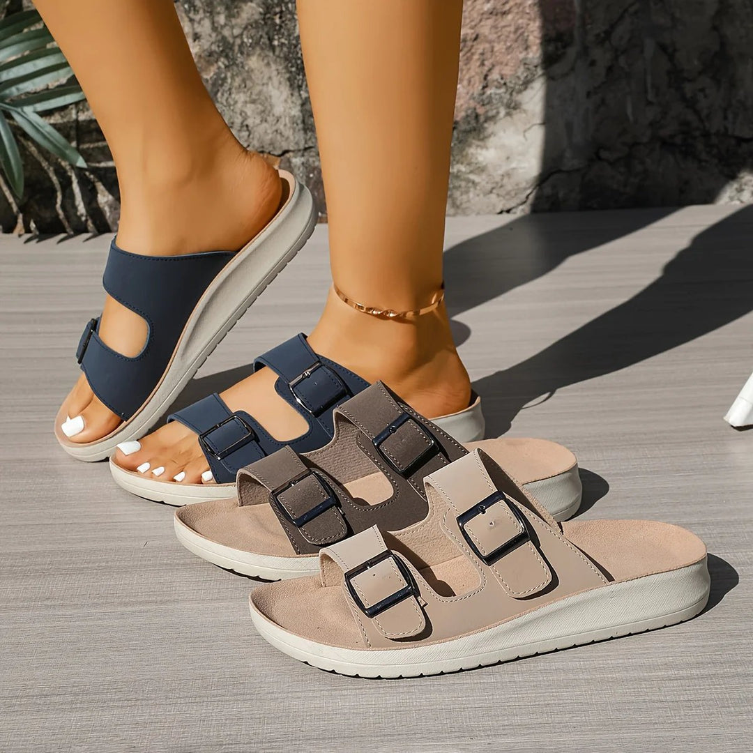 Dagmar™ – Justerbare Komfortsandaler med Dobbel Spenne