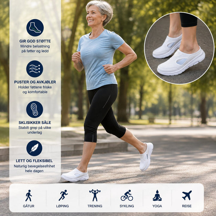 OrthoSport™ – Pustende Mesh Slip-On Komfort Sandaler